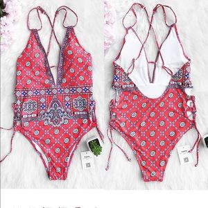 Cupshe Printed One Piece Bathing Suit